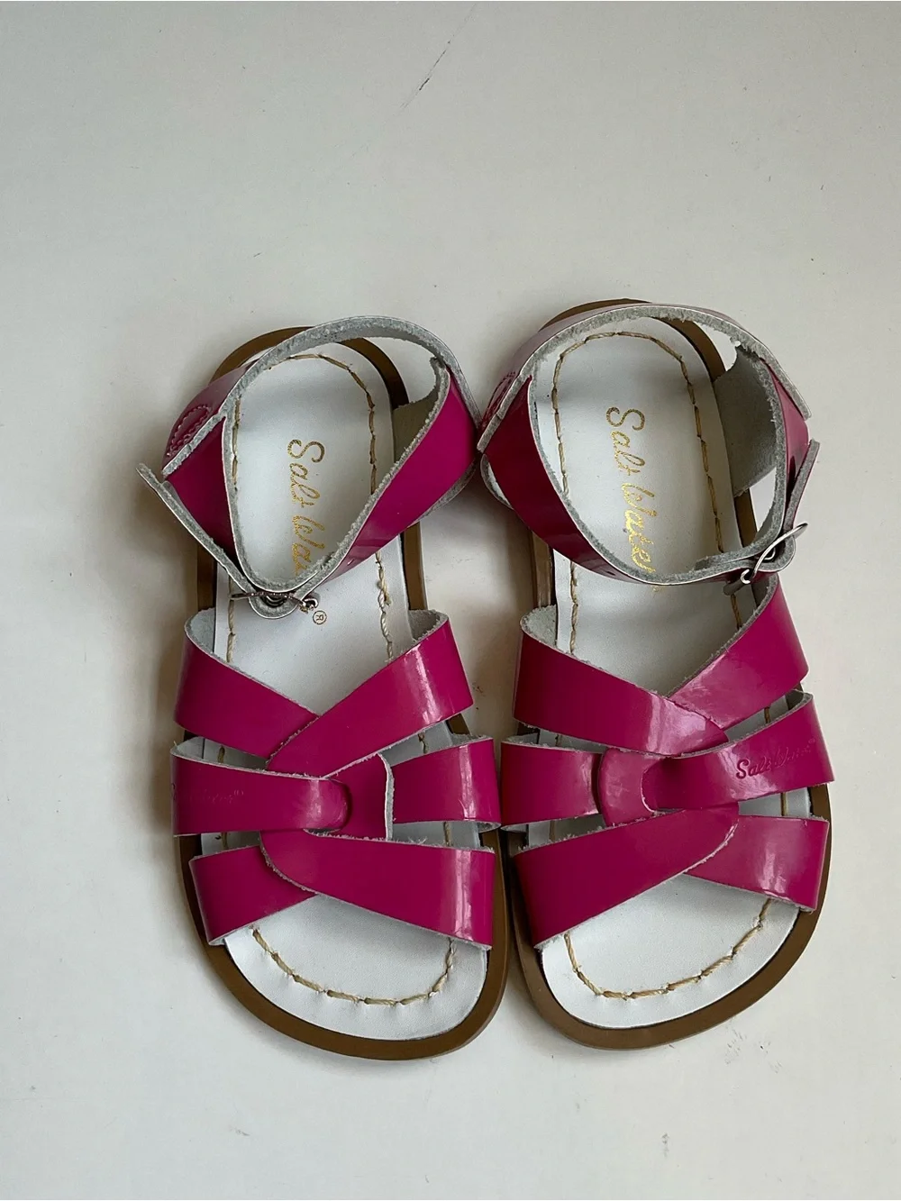 Fuchsia Strappy Salt Water Sandals